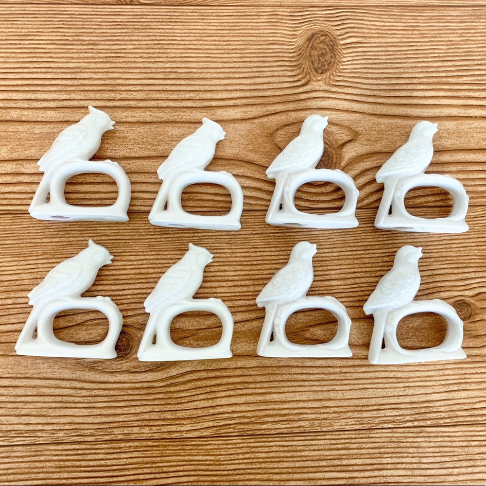 Vintage Bird Napkin Rings
